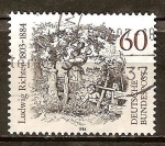 Stamps Germany -  Cent muerte de Ludwig Richter (ilustrador). 