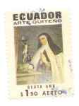 Stamps Ecuador -  Beata Ana