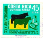 Stamps : America : Costa_Rica :  ciencias agricolas