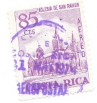 Stamps Costa Rica -  iglesia