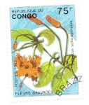 Sellos del Mundo : Africa : Rep�blica_del_Congo : flores salvajes