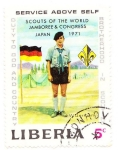 Stamps Liberia -  scouts