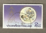Stamps : Asia : Thailand :  60 Aniversario Rey Bhumibol