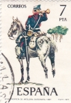 Stamps Spain -  Trompeta de artillería divisionaria - Uniformes militares (15)