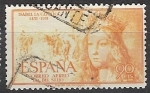 Sellos de Europa - Espa�a -  ESPAÑA SEGUNDO CENTENARIO USD Nº 1098 (0) 90C AMARILLO ANARANJADO ISABEL LA CATOLICA