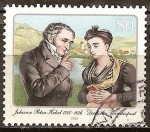 Sellos de Europa - Alemania -  225a Aniv Nacimiento de Johann Peter Hebel (poeta). 