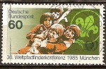 Stamps Germany -  30a Conferencia Mundial de Scouts en Munich.