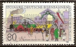 Sellos de Europa - Alemania -  150a ferrocarriles alemanes y el 200 aniv del nacimiento de Johannes Scharrer (1785-1844).