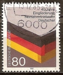 Stamps Germany -  40 años de integración de los desplazados alemán.