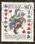 Stamps Germany -  100 años de alemán Skatkongresse.
