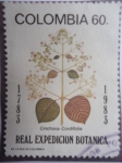 Sellos de America - Colombia -  Doscientos años de la Expedición Botánica 1783-1983- Cinchona Cordifolia 