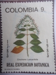 Stamps Colombia -  Bicentenario de la Expedición Botánica 1783-1983 -Cinchona Lanceifolia