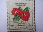 Stamps Colombia -  Anthurium Andreanum