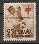 Stamps Spain -  ESPAÑA SEGUNDO CENTENARIO USD Nº 1105 (0) 25C CASTAÑO PROTUBERCULOSOS