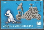 Stamps Mongolia -  LOGROS  ESPACIALES  DE  USA  Y  LA  URSS.  RATA  Y  APOLO  15.