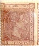 Stamps Spain -  5 céntimos 1875