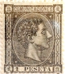 Stamps Spain -  1 peseta 1875