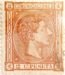 Stamps Spain -  2 centimos 1875