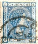Stamps Spain -  10 céntimos 1875