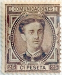 Stamps Spain -  25 céntimos 1876