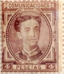 Stamps Spain -  4 pesetas 1876