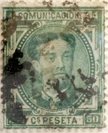 Stamps Spain -  50 céntimos 1876