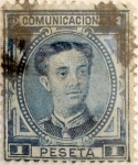 Stamps Spain -  1 peseta 1876