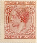 Stamps Spain -  15 céntimos 1877
