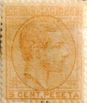 Stamps Europe - Spain -  5 céntimos 1878