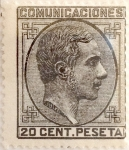 Stamps Spain -  20 céntimos 1878