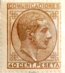 Stamps Spain -  40 céntimos 1878