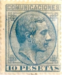 Stamps Spain -  10 pesetas 1878