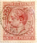 Stamps Spain -  15 céntimos 1877