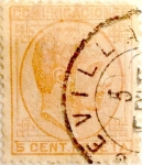 Stamps Europe - Spain -  5 céntimos 1878