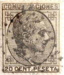 Stamps Europe - Spain -  20 céntimos 1878