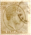 Sellos de Europa - Espa�a -  25 céntimos 1878