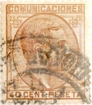 Stamps Europe - Spain -  40 céntimos 1878