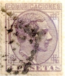 Stamps Spain -  4 pesetas 1878
