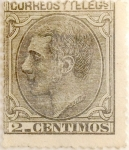 Stamps Spain -  2 céntimos 1879