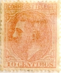 Stamps Spain -  10 céntimos 1879