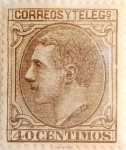 Stamps Europe - Spain -  40 céntimos 1879