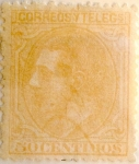 Stamps Spain -  50 céntimos 1879