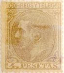 Sellos de Europa - Espa�a -  4 pesetas 1879