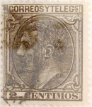 Stamps Spain -  2 céntimos 1879