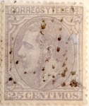 Stamps Spain -  25 céntimos 1879