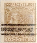 Stamps Spain -  40 céntimos 1879