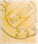 Stamps Europe - Spain -  15 céntimos 1882