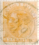 Stamps Spain -  15 céntimos 1882