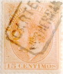Stamps Spain -  15 céntimos 1882