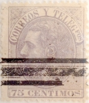 Sellos de Europa - Espa�a -  75 céntimos 1882